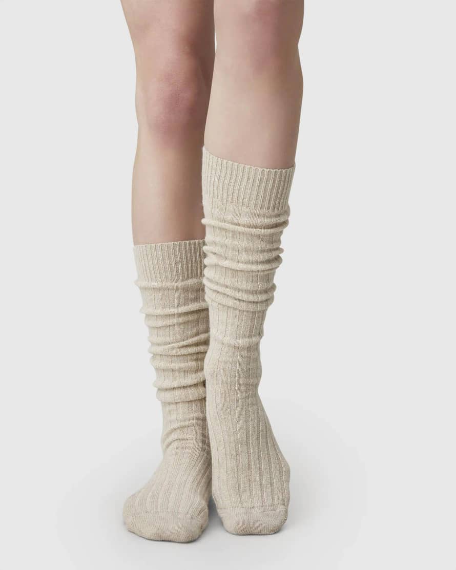 Swedish Stockings Bodil Chunky Knee High Socks - Oat