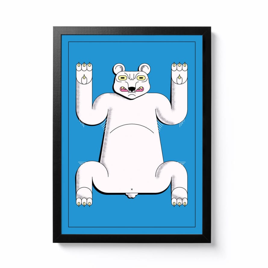 Jord O'Brien A3 Polar Bear Framed Print