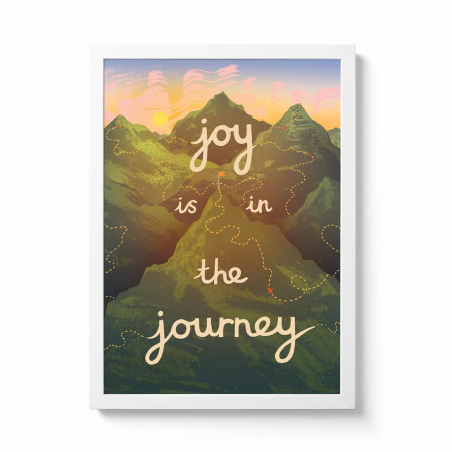 Lucy Scott Joy Is In The Journey A3 Framed Print
