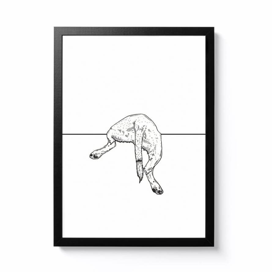 Graham Slingsby A3 Dog Butt Framed Print