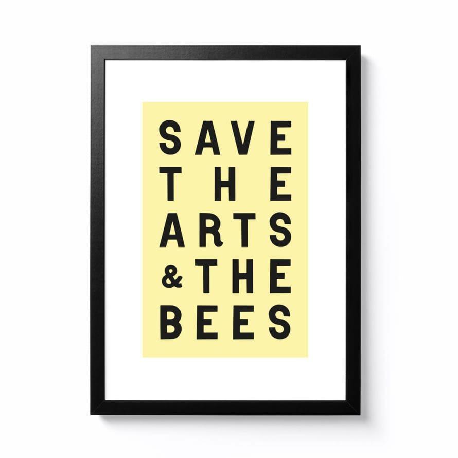 National Park Print Shop A3 Save The Arts and The Bees Framed Print