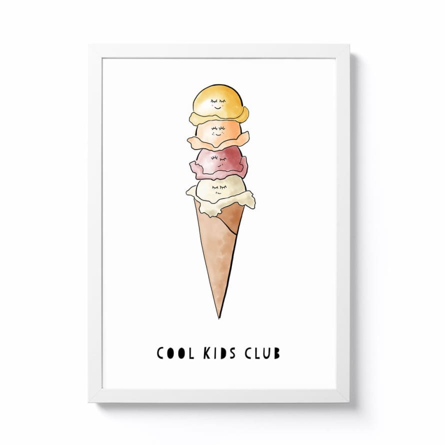 Wild Cherry Design A4 Cool Kids Club Framed Print