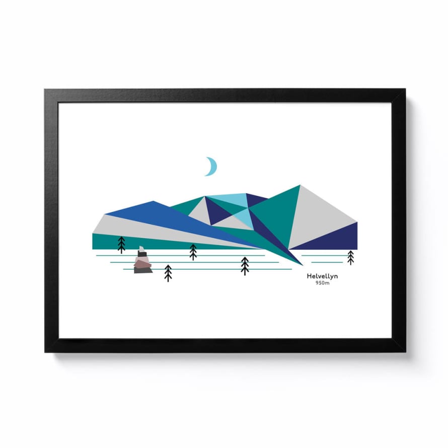 Rory and the Mountains A4 Helvellyn 950 Framed Print
