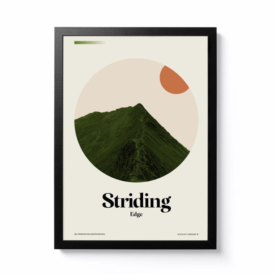 Lee Bromfield A3 Striding Edge Framed Print
