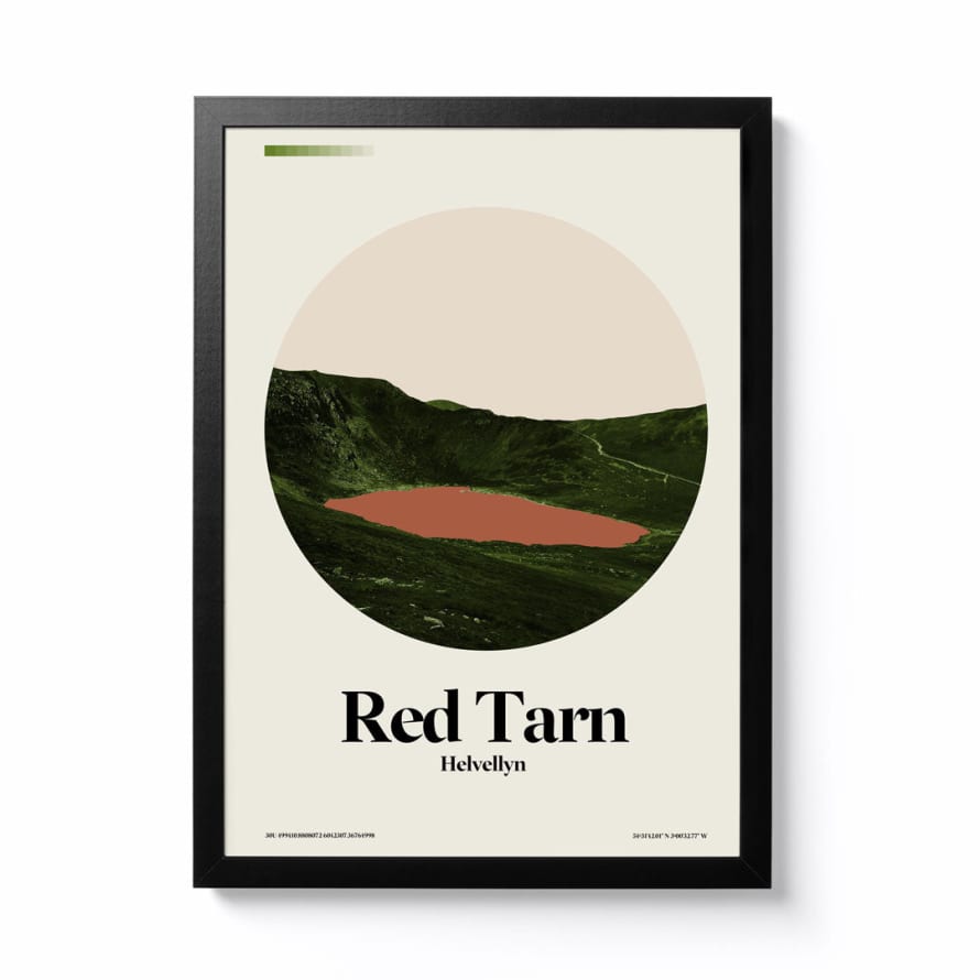 Lee Bromfield A3 Red Tarn Framed Print