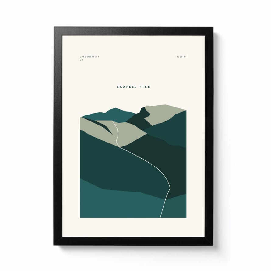 The Wild Kind A3 Scafell Pike Framed Print