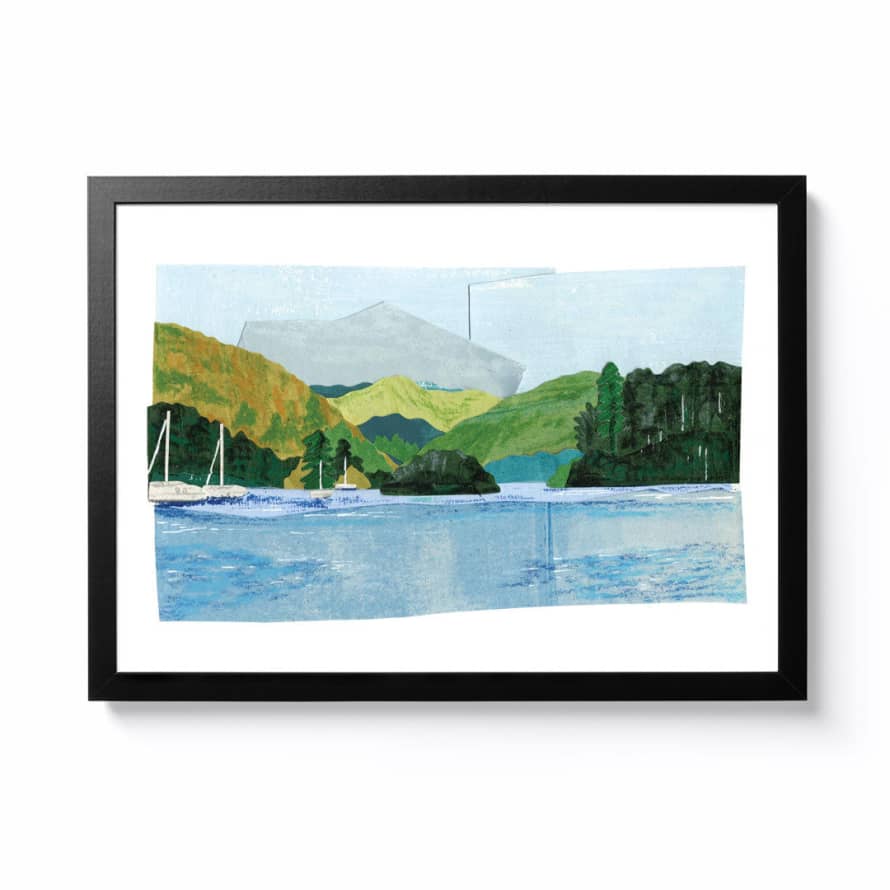Victoria Mandale A4 Bowness on windermere Framed Print