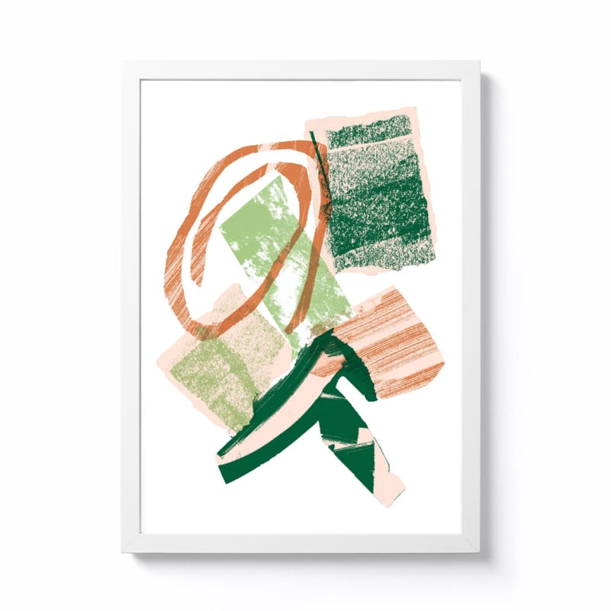 Lauren Riley A3 Millstone Grit I Framed Print