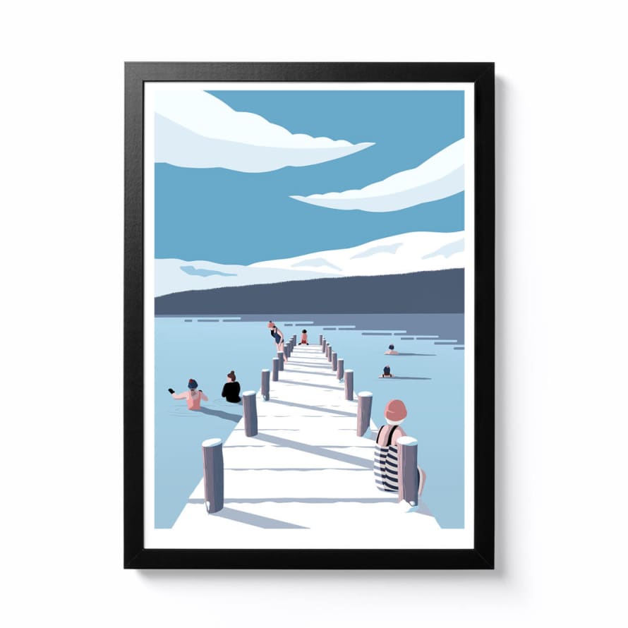 Pete Otway A3 A Bit Chilly Framed Print