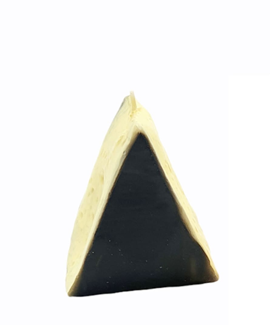 Cereria Introna Cheese slice shaped candle 10x6 cm