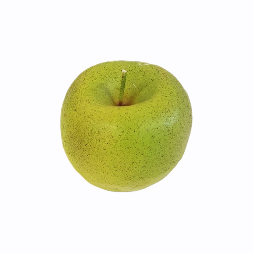 Cereria Introna Green apple shaped candle h6