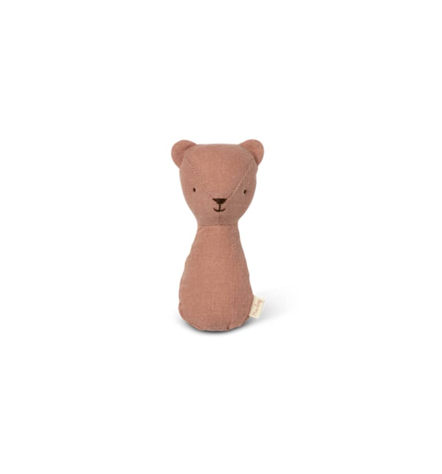 Maileg Teddy Lullaby Rattle, Old Rose