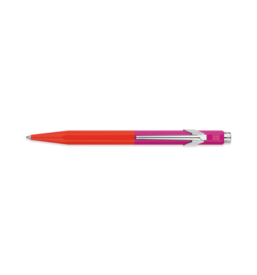Caran d'Ache Paul Smith 849 Ballpoint Pen, Warm Red & Melrose Pink