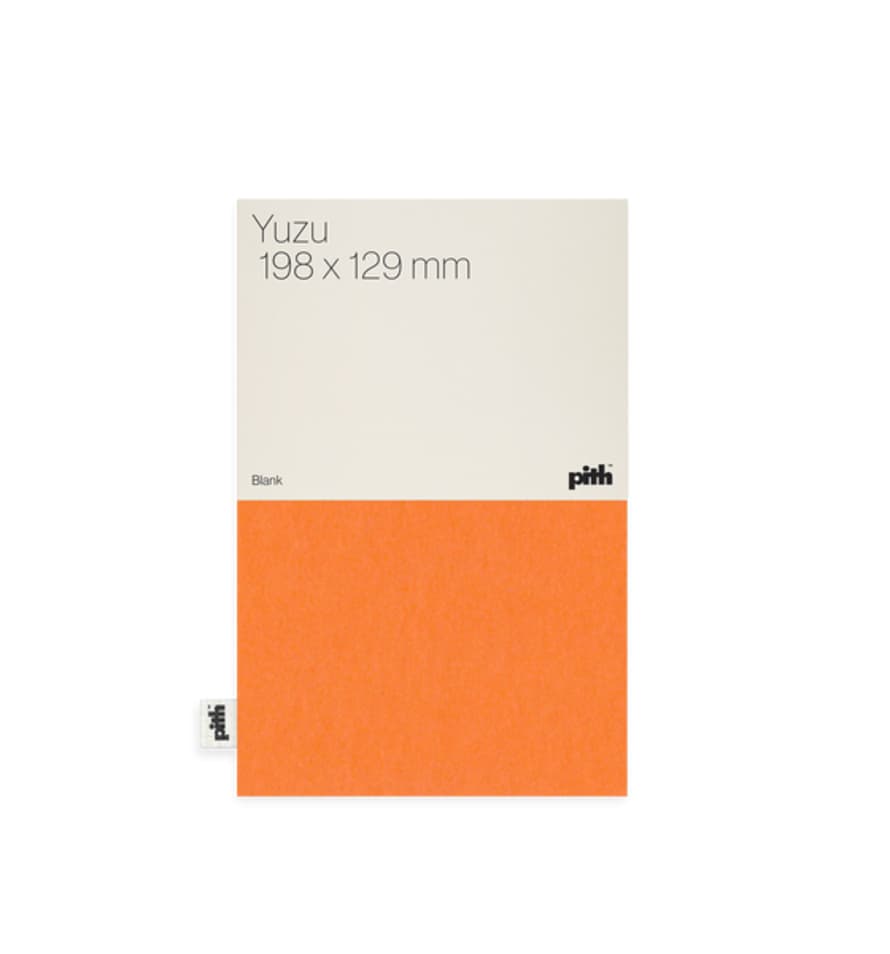 Pith Yuzu Blank Notebook, 198 X 129 Mm