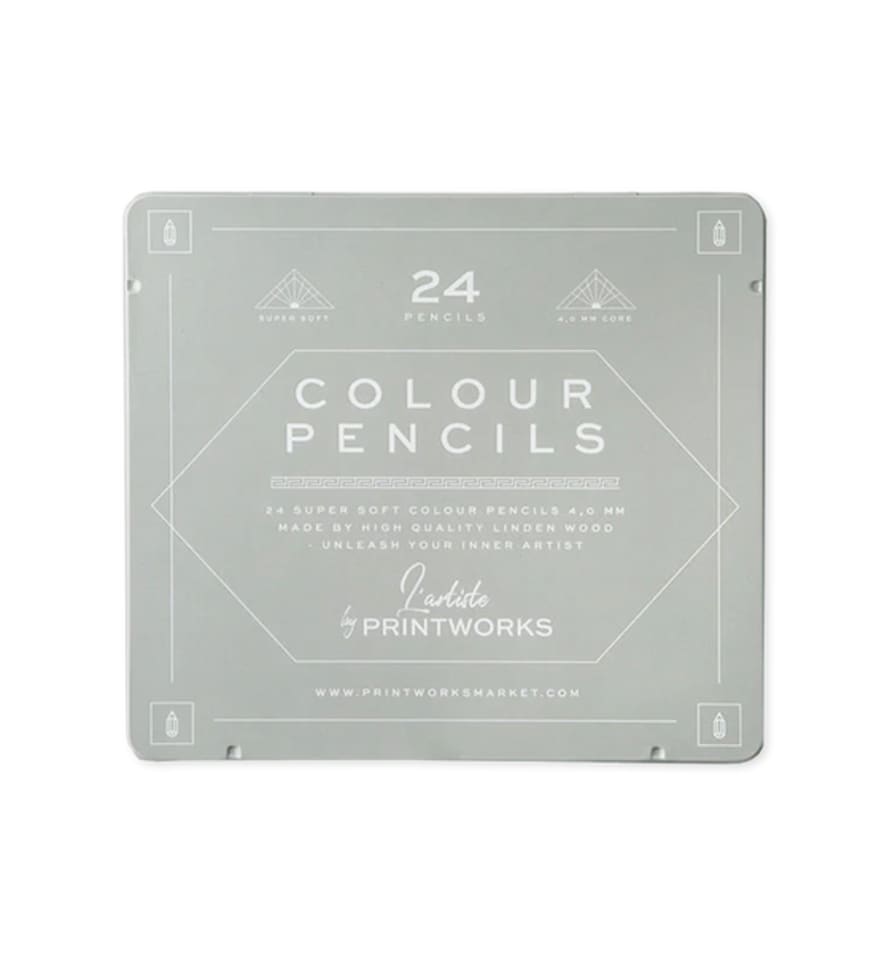 PrintWorks Classic Colouring Pencils, Set of 24