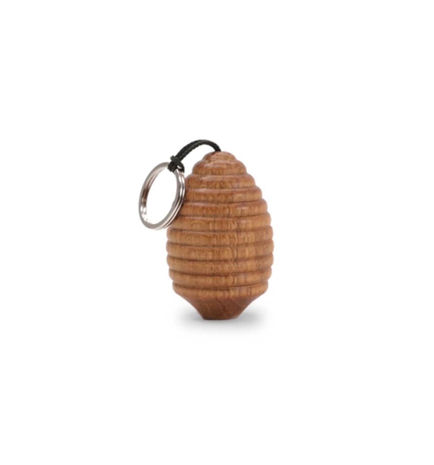 Creamore Mill Oiled Oak Beehive Keyring