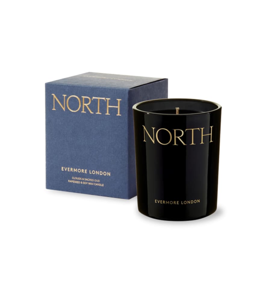 Evermore London North Scented Candle, Clouds & Sacred Oud