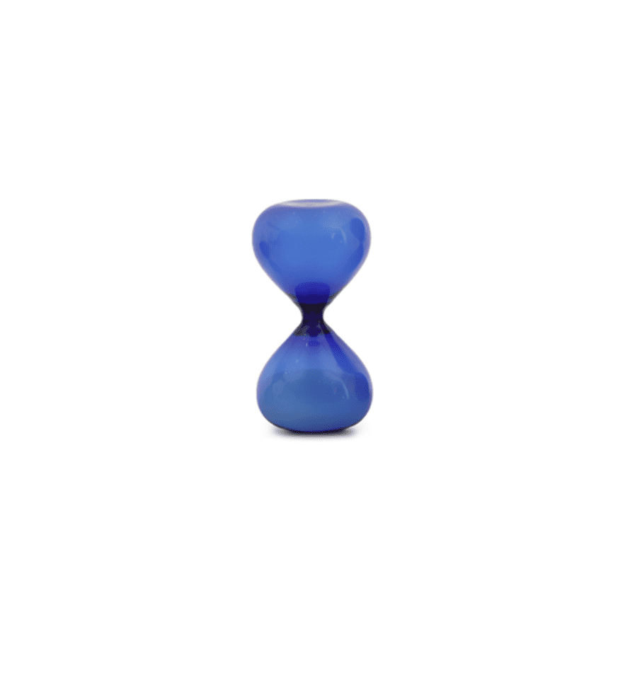 Hightide Medium Hourglass Sand Timer, Blue