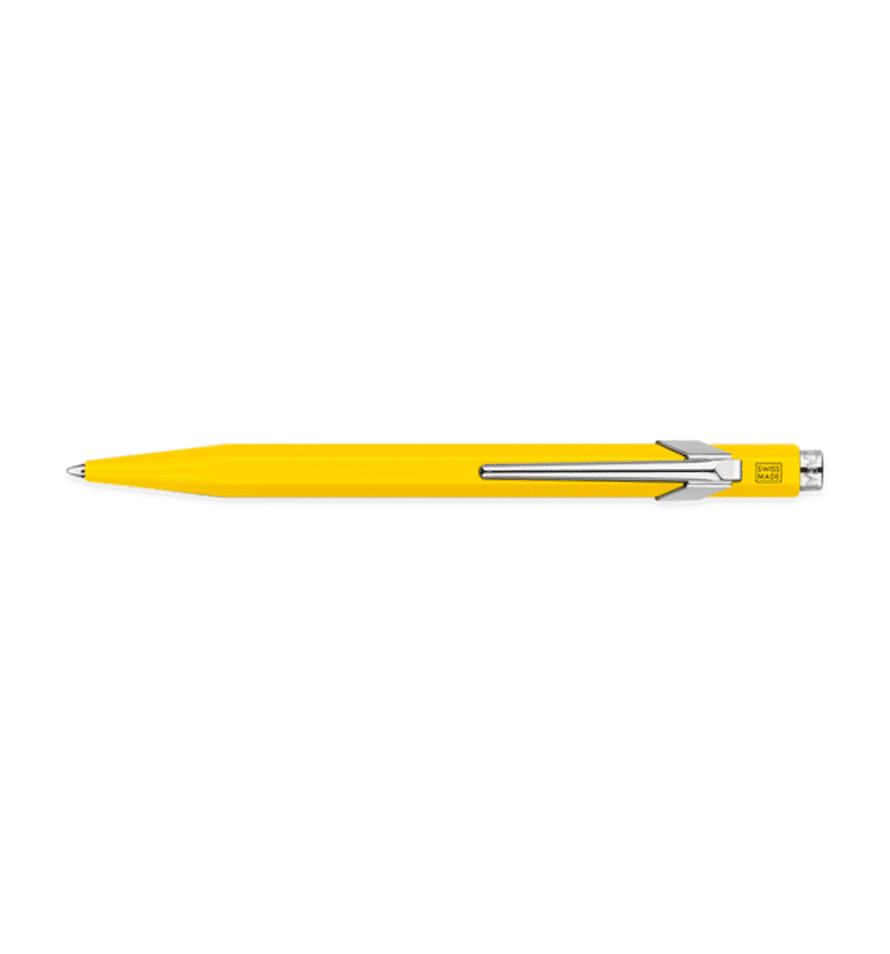 Caran d'Ache Metal 849 Ballpoint Pen, Yellow