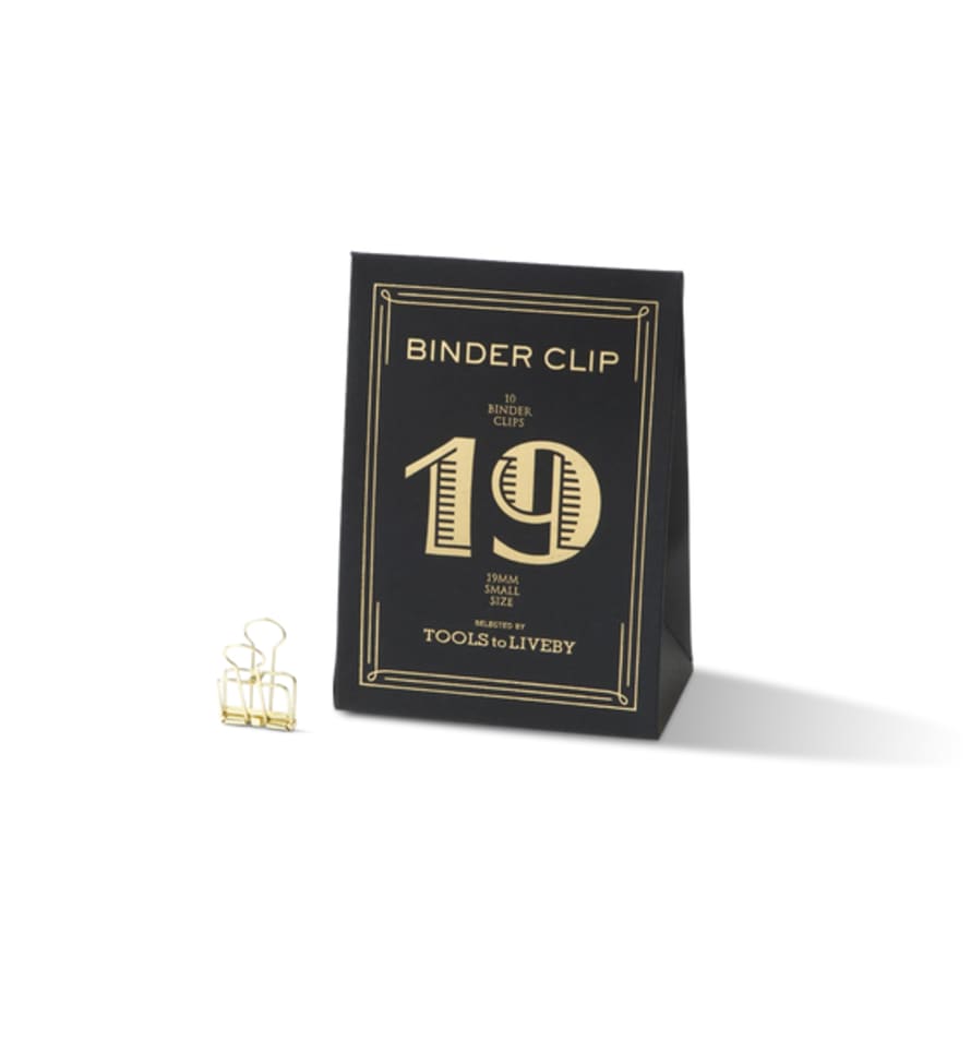 Tools To Liveby No. 19 Small Gold Binder Clips