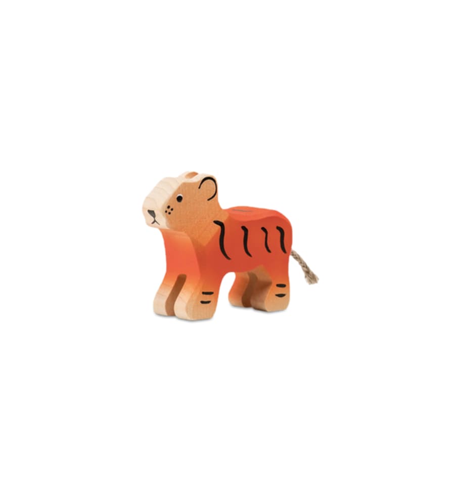 Trauffer Small Tiger Cub Wooden Toy