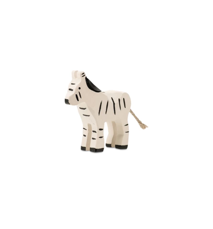 Trauffer Small Zebra Foal Wooden Toy