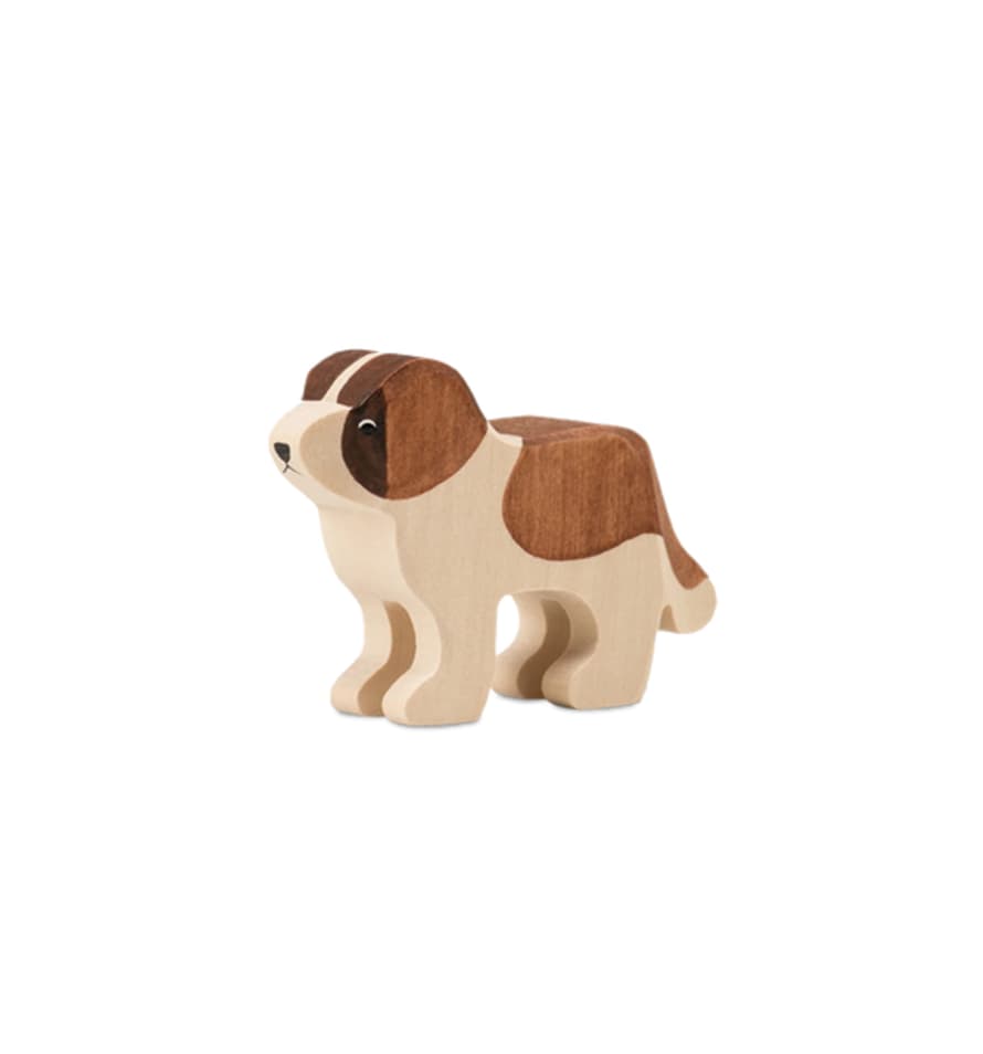 Trauffer Medium St Bernard Dog Wooden Toy