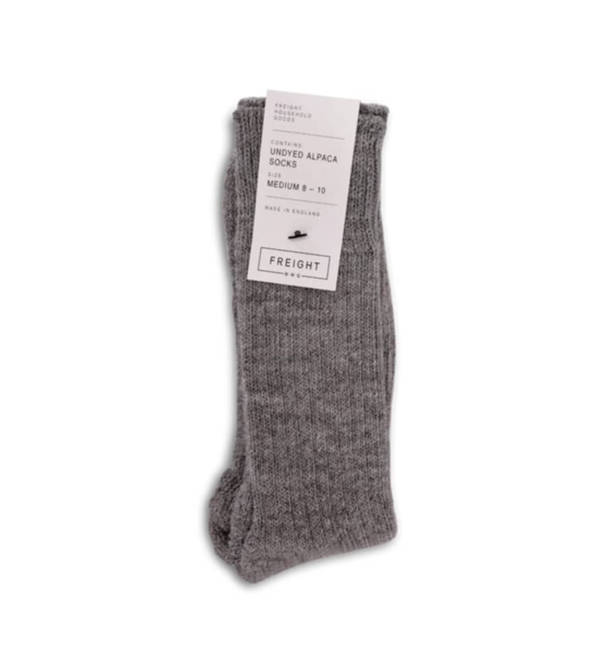 Freight HHG Alpaca Wool Blend Socks, Pale Grey