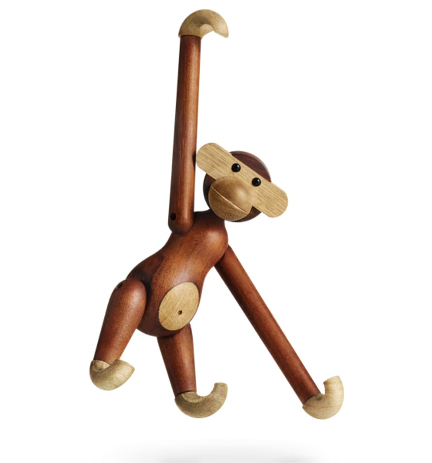 Kay Bojesen Small Wooden Monkey, Teak