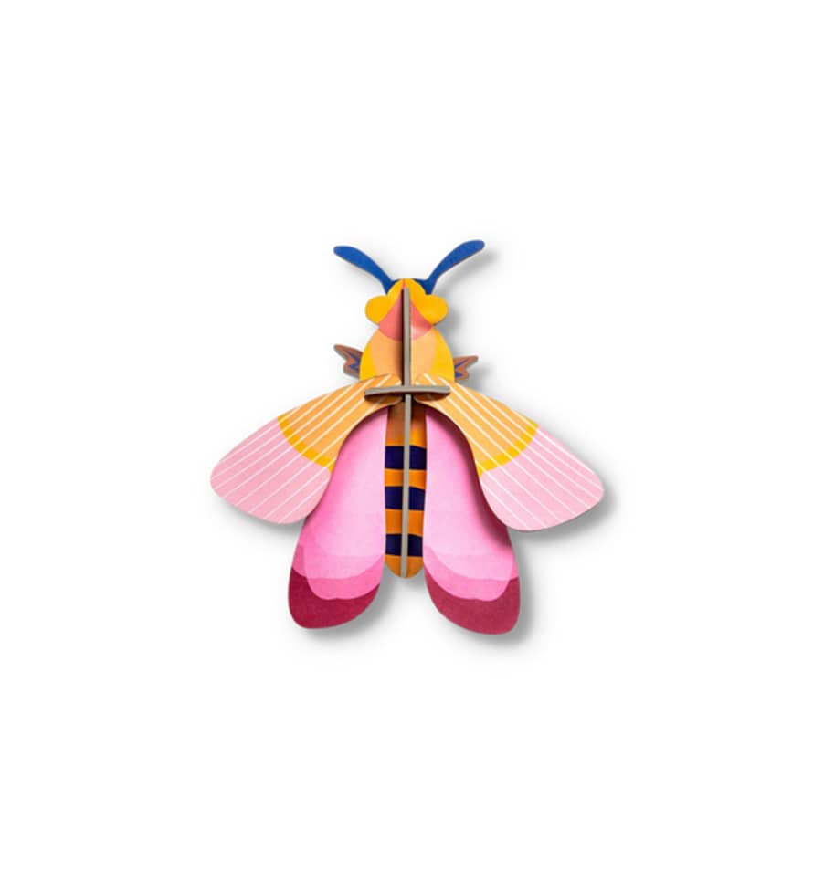 Studio Roof Pink Bee 3d Wall Decoration