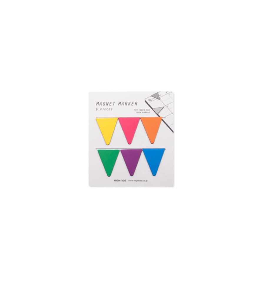 Hightide Magnetic Page Markers, Rainbow