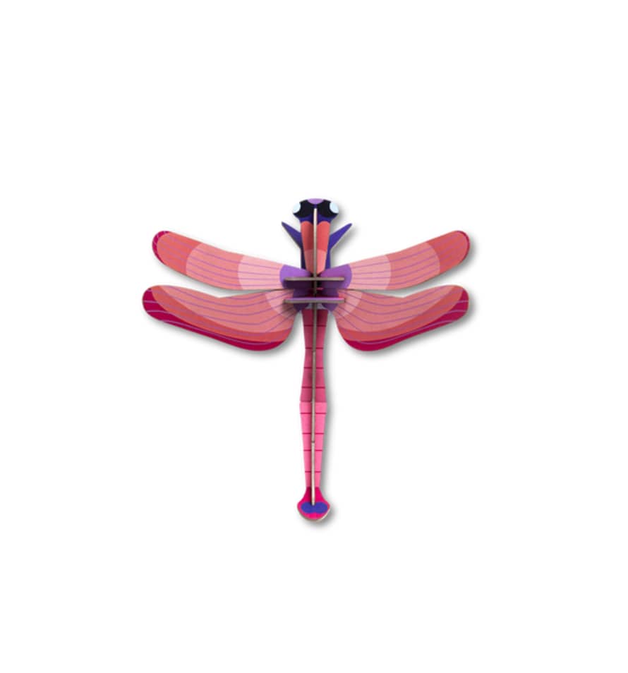 Studio Roof Ruby Dragonfly 3d Wall Decoration