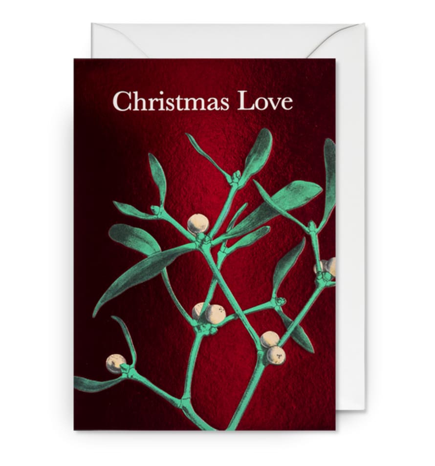 Kew Gardens Christmas Love Mistletoe Greeting Card