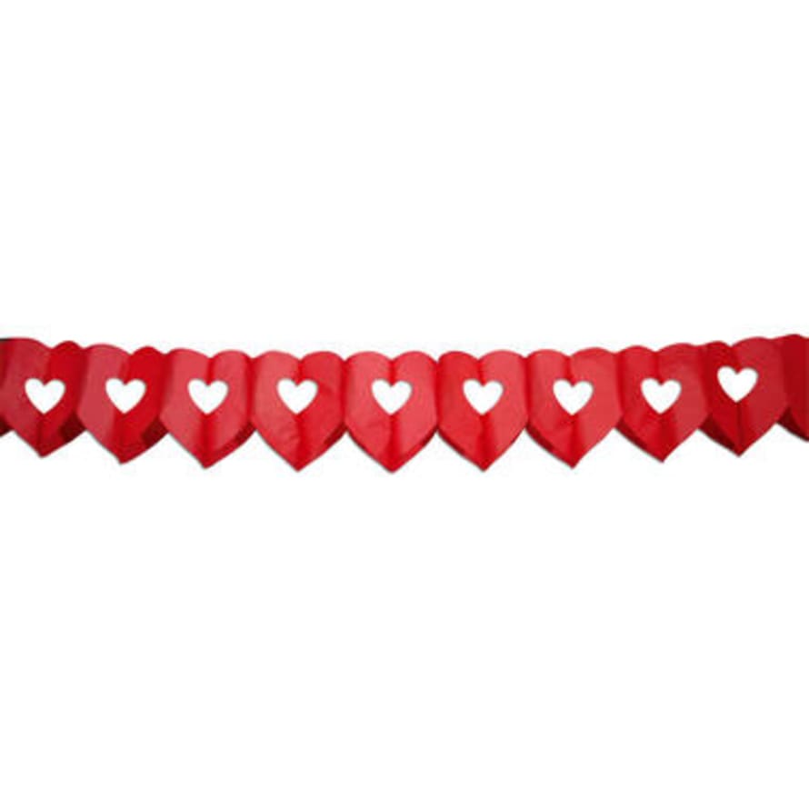 Folat Garland Double Heart Red