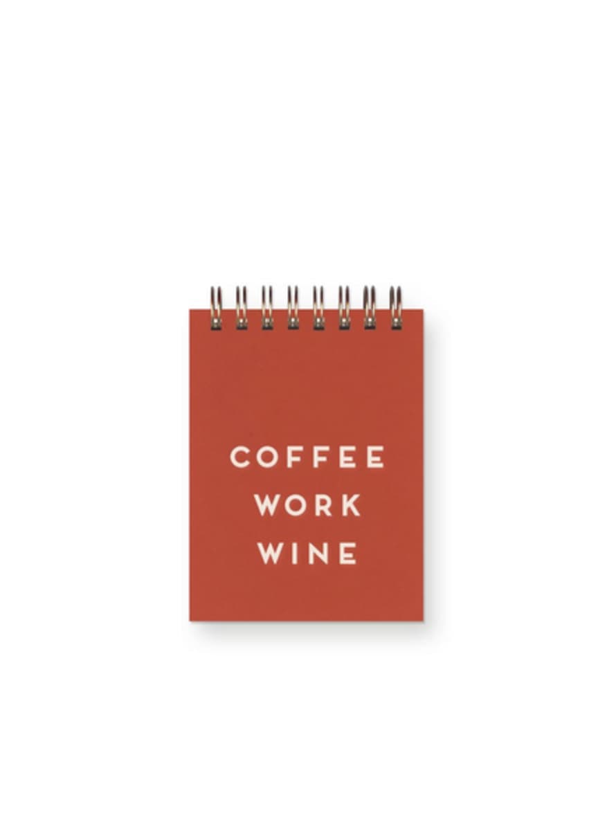 Ruff House Coffee Work Wine Mini Jotter Notebook From Print Shop