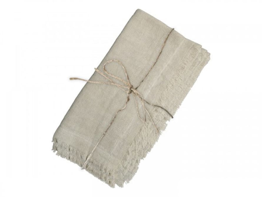 Chic Antique Linen Cloth Napkin 