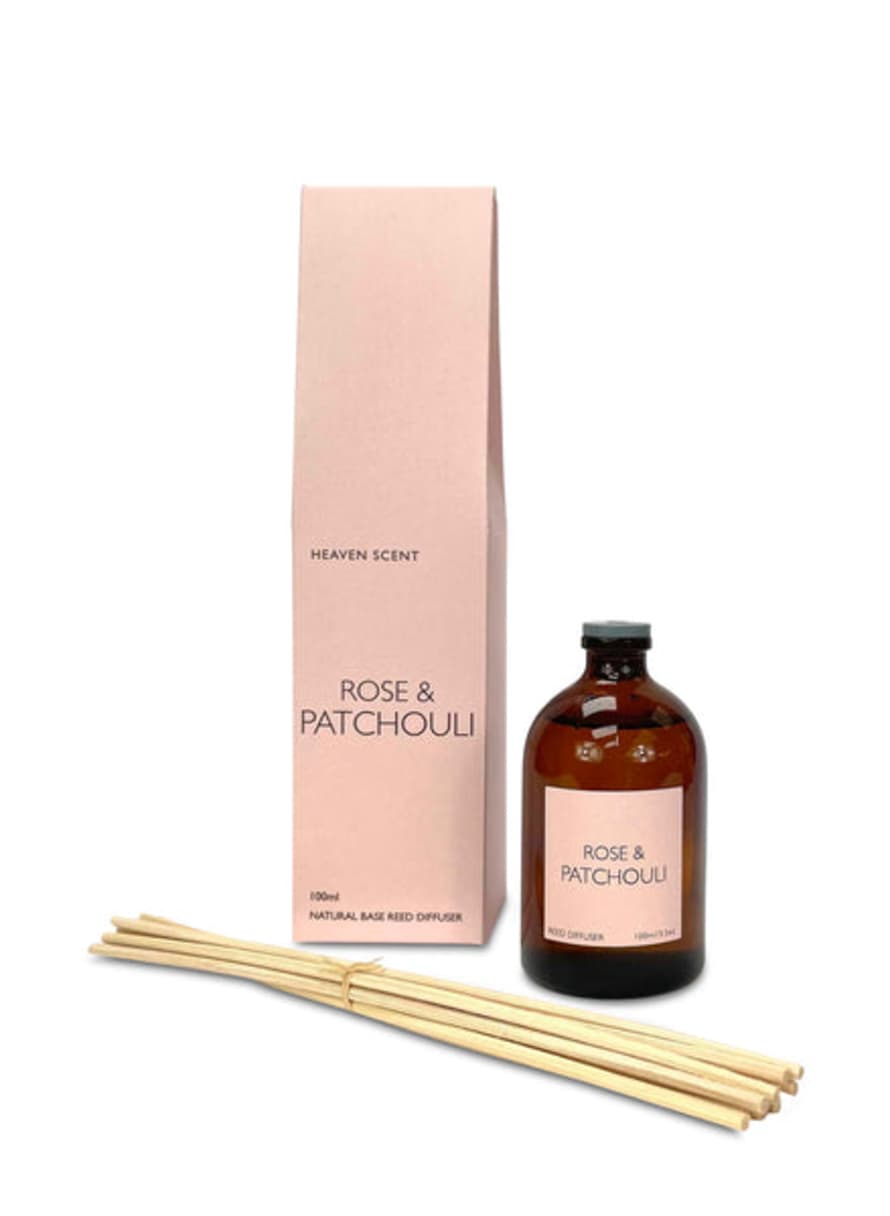Heaven Scent 100ml Rose and Patchouli Reed Diffuser 