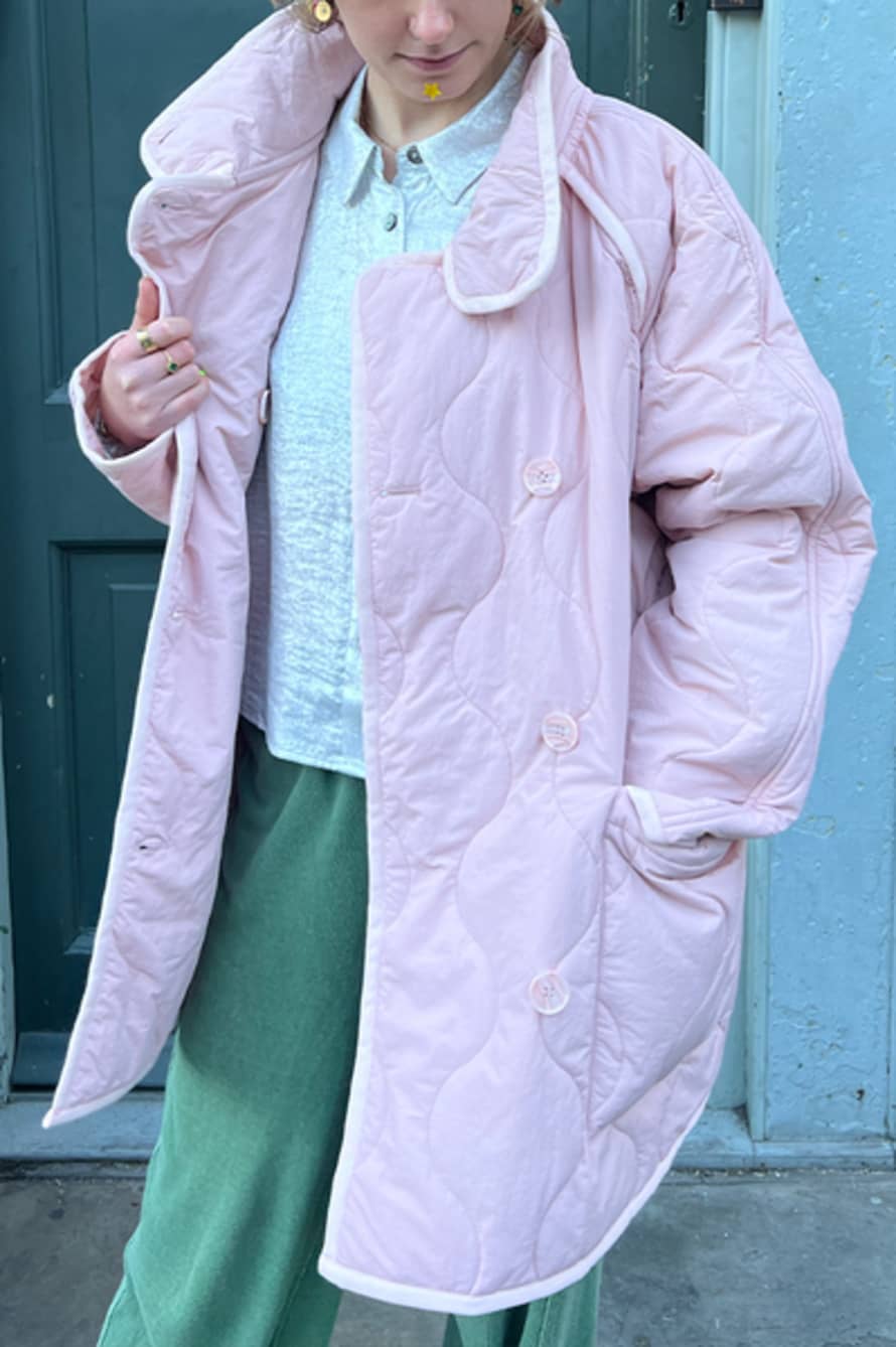 JAKKE Chloe Soft Pink Quilted Jacket
