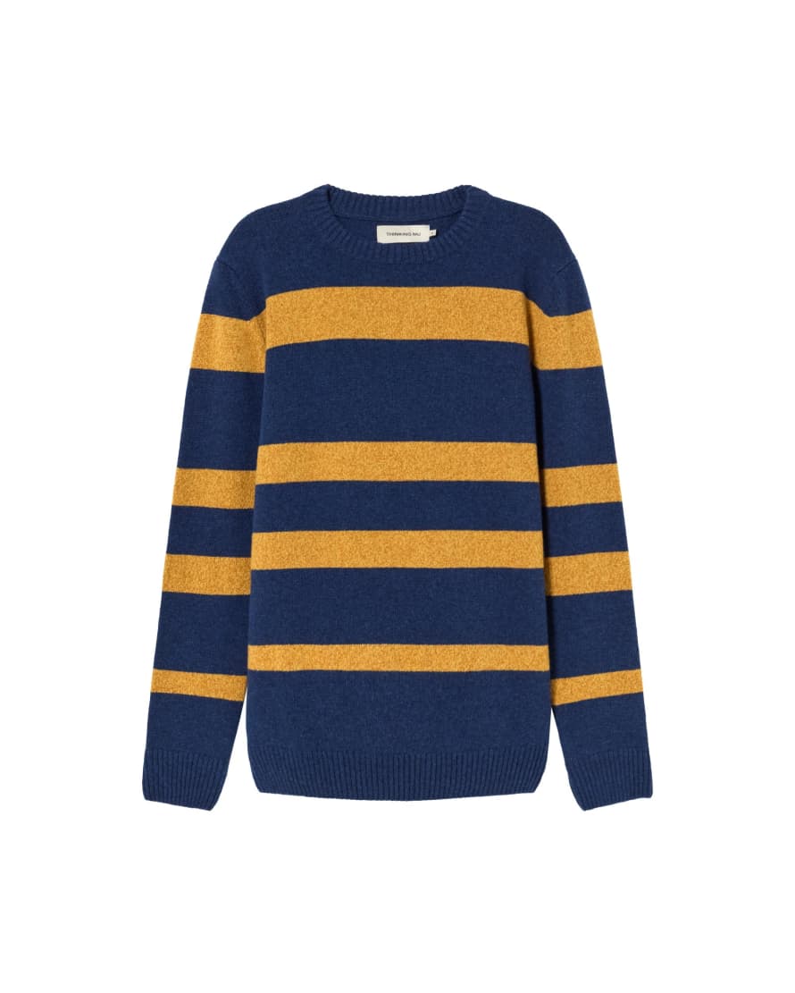 Thinking Mu Navy Guillaume Knitted Sweater