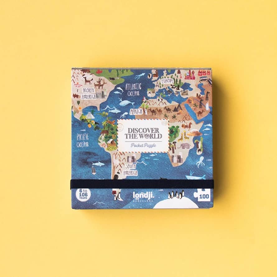 Londji Pocket Puzzle 100 Pezzi - Discover The World - Londji