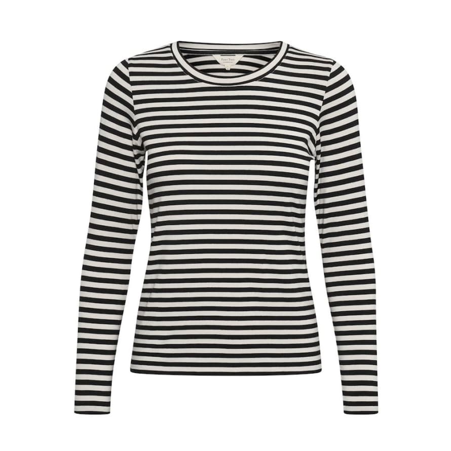Part Two Camiseta Ema - black stripe