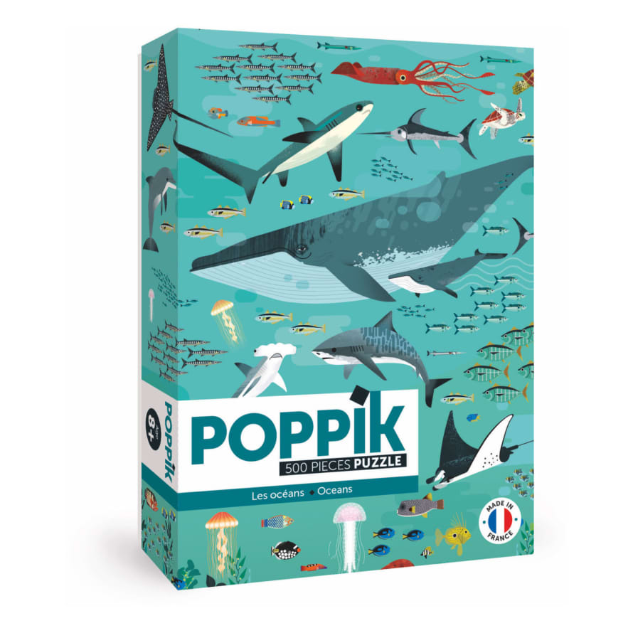 Poppik Puzzle Educativo 500 Pz - Oceans - Poppik