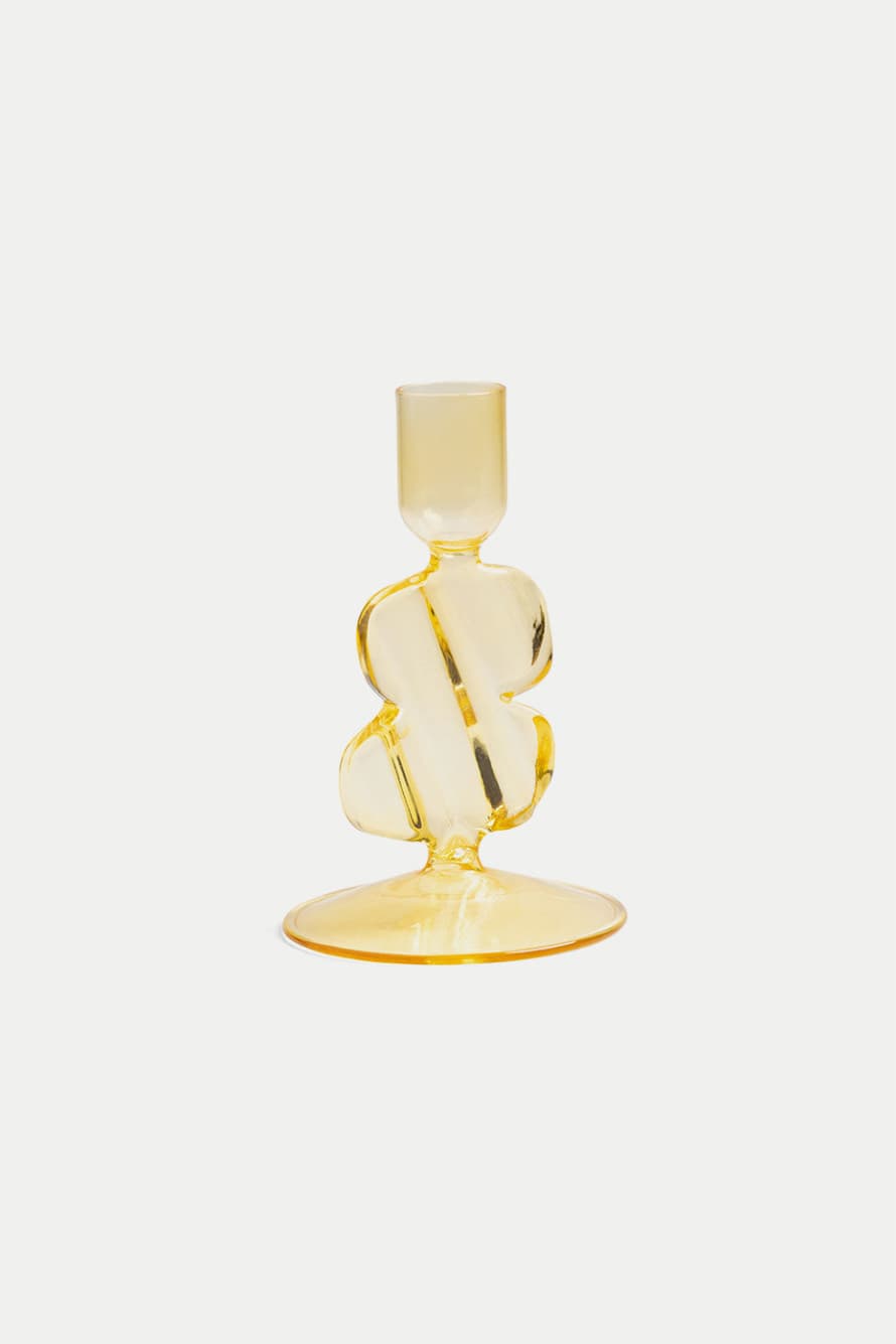 &klevering Yellow Puddle Candle Holder
