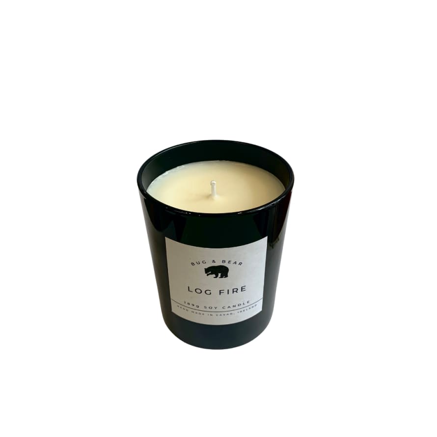 Bug & Bear Log Fire Scented Candle