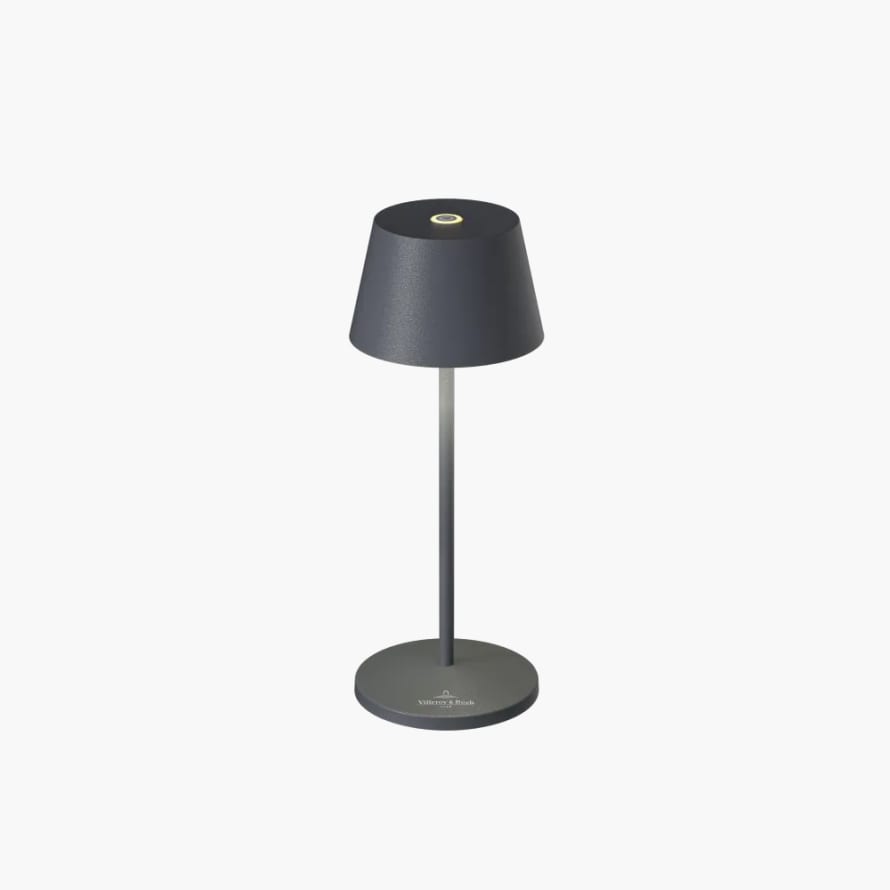 Villeroy & Boch Table Lamp Seoul Micro with Battery and Charging Station - Anthracite