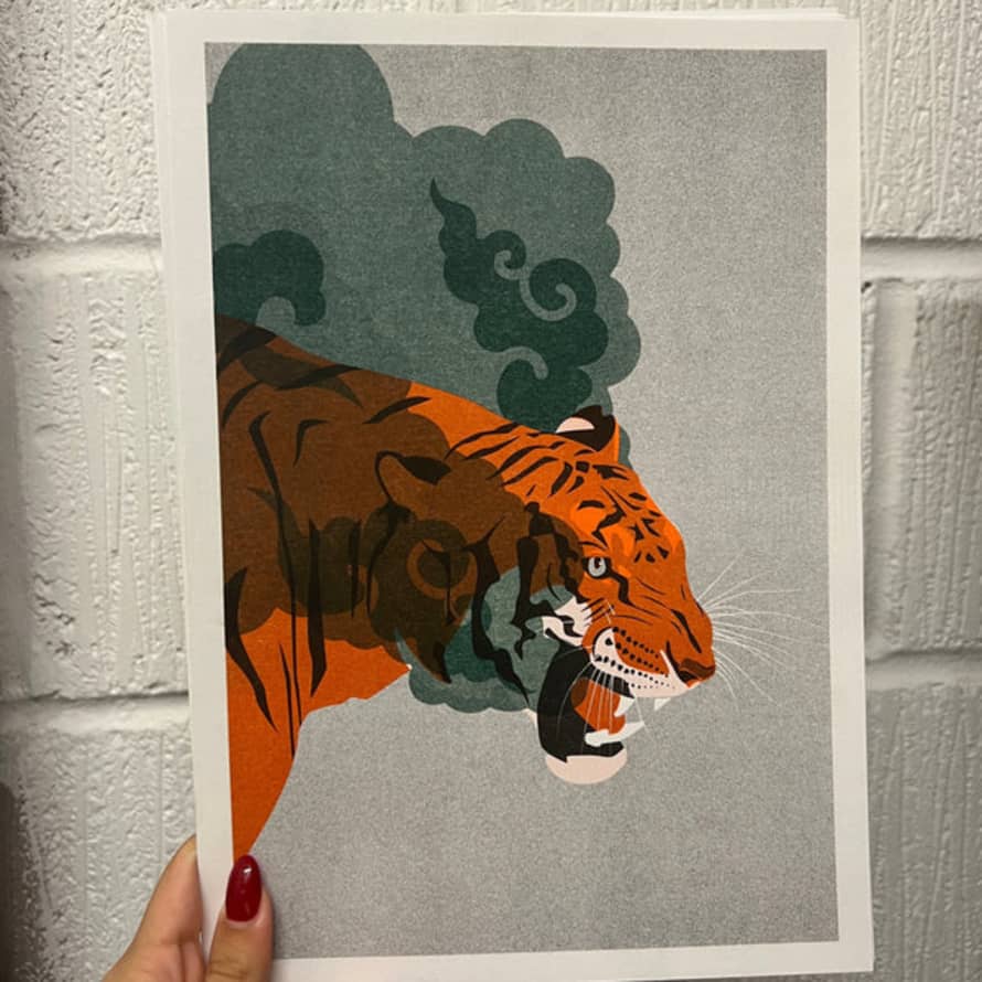 Studio Number Three Tiger Unframed Print