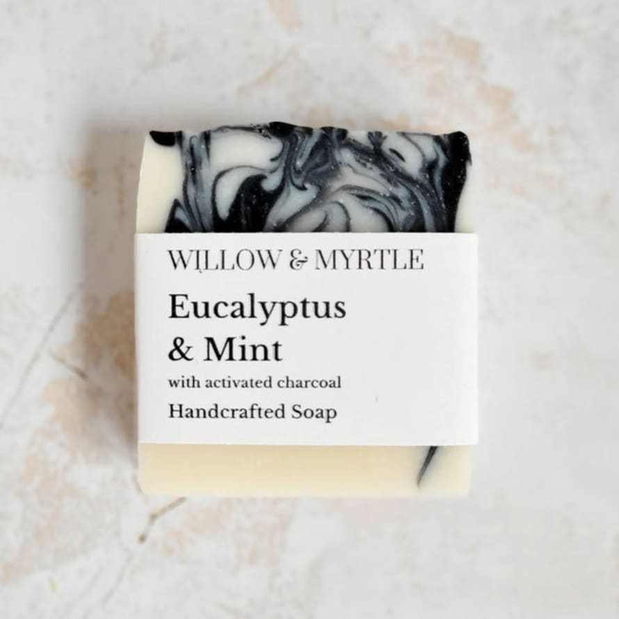 Willow & Myrtle Eucalyptus & Mint Soap Bar With Activated Charcoal