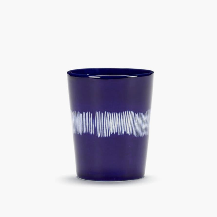 Serax Tea Cup - Dark Blue and White