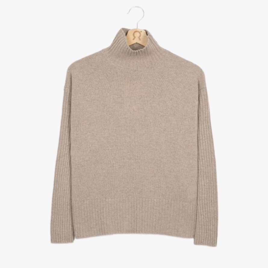 Rifo Erminia Recycled Cashmere Sweater in Sand
