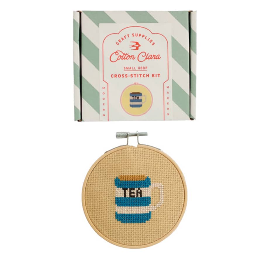 Cotton Clara Cross Stitch Kit Tea
